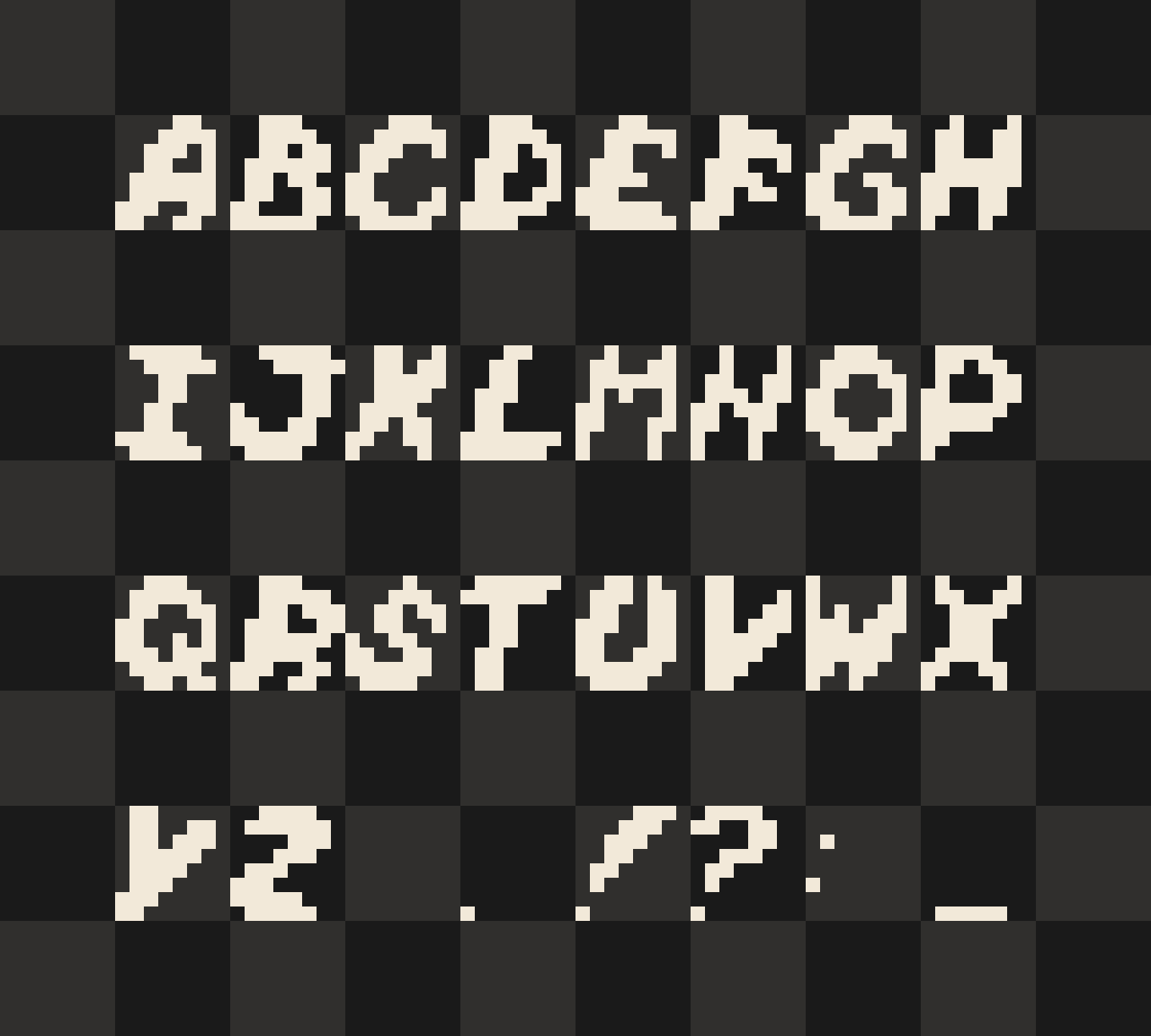 space_scramble_font